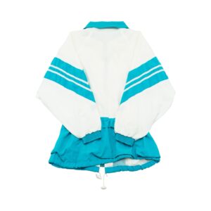 Pánská bílo modrá vintage bunda značky Eurosport White Windbreaker Jacket
