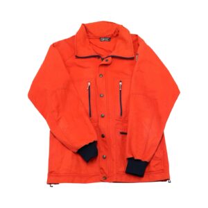 Pánská červená bunda značky FILA s nášivkou na rukávu Red Jacket