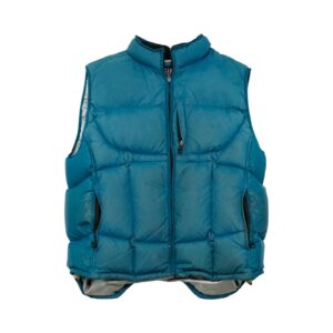 Pánská modrá péřová vesta značky GAP Blue Puffer Vest