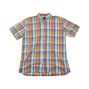 Pánská barevná kostkovaná košile značky Gant s krátkým rukávem Checked Shirt