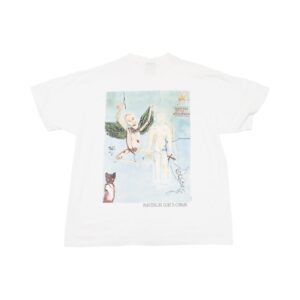 Pánské bílé tričko značky Giant s krátkým rukávem a potiskem Kurt Cobain z obou stran White Vintage T-Shirt