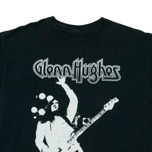 Pánské černé tričko s krátkým rukávem a potiskem Glenn Hughes na přední straně Black T-Shirt