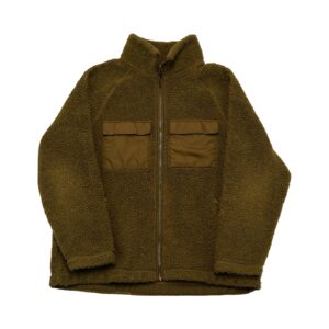 Pánská hnědá flísová mikina značky H&M Brown Fleece