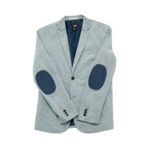 Pánské šedé sako značky H&M Grey Dark Blue Blazer