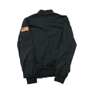 Pánská černá bomber bunda značky H&M s motivem NASA Black Bomber Jacket