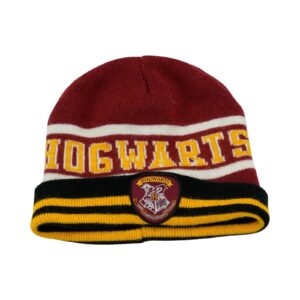Červená zimní čepice s motivem Harry Potter Hogwarts Red Beanie