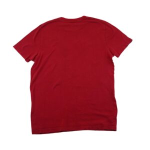 Pánské červené tričko značky Hollister s krátkým rukávem a nášivkou na přední straně Red T-Shirt