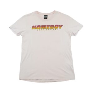 Pánské růžové tričko značky Homeboy Loud Couture s krátkým rukávem a potiskem na přední straně Pink T-Shirt