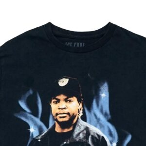 Pánské černé vintage tričko s krátkým rukávem a potiskem Ice Cube na přední straně Black T-Shirt