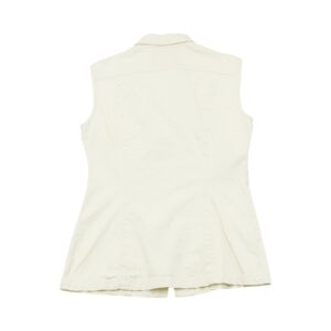 Dámská bílá džínová vesta značky Image Jeans White Denim Vest