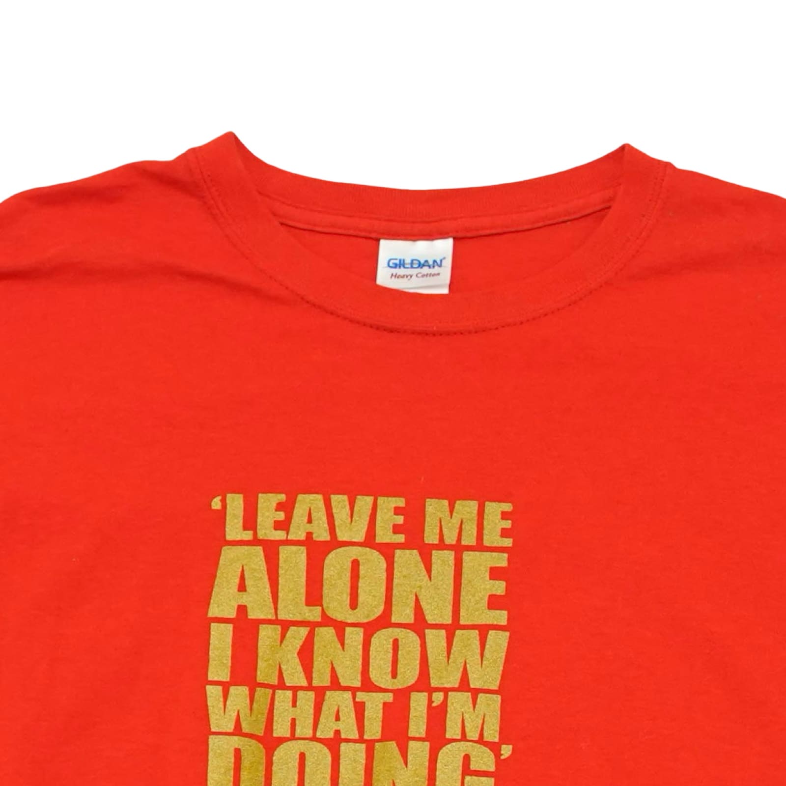 Pánské červené tričko značky Gildan s krátkým rukávem a potiskem Kimi Raikkonen na přední straně Red T-Shirt
