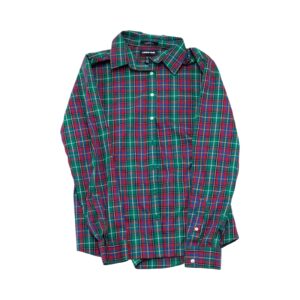 Pánská barevná kostkovaná košile značky Lands End s dlouhým rukávem Green Red Shirt Pánská barevná kostkovaná košile značky Lands End s dlouhým rukávem Green Red Shirt