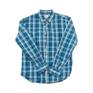 Pánská modro bílá kostkovaná košile značky Levi’s s dlouhým rukávem Blue White Shirt