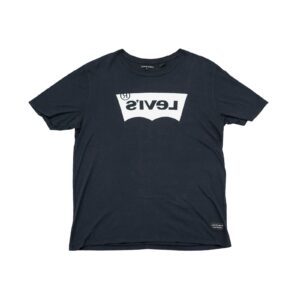 Pánské černé tričko značky Levi’s s krátkým rukávem a potiskem z obou stran Black T-Shirt