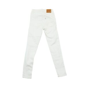 Dámské bílé džíny značky Levi's - typ Mile High Super Skinny s nášivkou na zadní straně.. Levis White Jeans