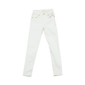 Dámské bílé džíny značky Levi's - typ Mile High Super Skinny s nášivkou na zadní straně.. Levis White Jeans