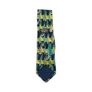 Zelená vintage kravata značky Looney Tunes s motivem Bugs Bunny Green Tie