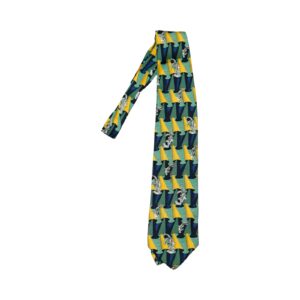 Zelená vintage kravata značky Looney Tunes s motivem Bugs Bunny Green Tie