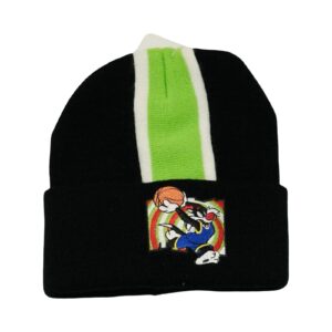 Dětská černá vintage zimní čepice značky Looney Tunes s nášivkou Sylvester.. Looney Tunes Sylvester Basketball Beanie