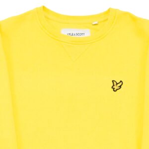 Pánský světle zelený crewneck značky Lyle & Scott s nášivkou na přední straně Light Green Crewneck