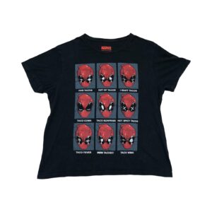 Marvel Deadpool Black T-Shirt. Pánské černé tričko s potiskem Deadpool značky Marvel
