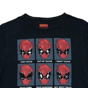 Marvel Deadpool Black T-Shirt. Pánské černé tričko s potiskem Deadpool značky Marvel
