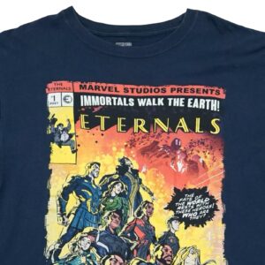 Marvel Eternals Dark Blue T-Shirt. Pánské tmavě modré tričko s potiskem Eternals značky Marvel.