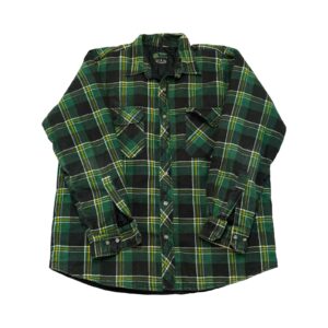 McDuncan Checked Shirt. Pánská zeleno černá kostkovaná vintage bundokošile značky McDuncan