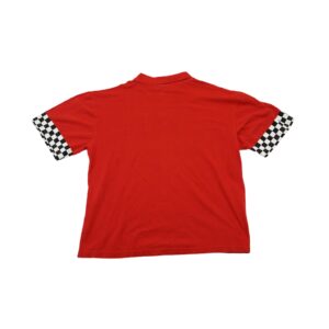 Michael Schumacher Red Polo Shirt. Pánské červené vintage polo tričko značky Michael Schumacher