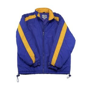 Pánská fialová vintage zimní bunda značky Logo Athletic NFL týmu Minnesota Vikings