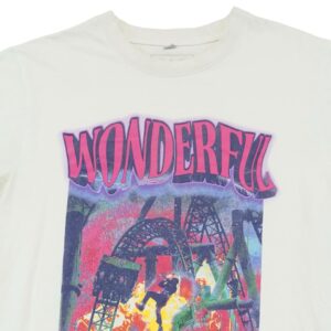 Mister Tee Travis Scott Wonderful White T-Shirt. Pánské bílé tričko s potiskem Travis Scott značky Mister Tee