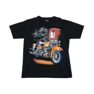 Motor Strong Survivor T-Shirt. Pánské černé motorkářské tričko s krátkým rukávem značky Big Outfitters s potiskem na přední i zadní straně.