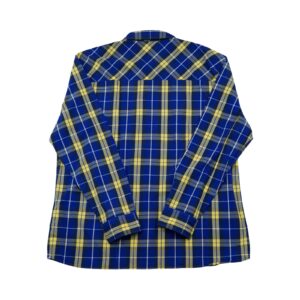 Mustang Blue Shirt. Pánská modro žlutá košile s dlouhým rukávem značky Mustang