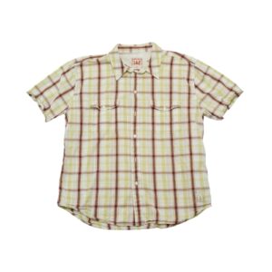 Mustang Checked Shirt. Pánská zeleno červená košile s krátkým rukávem značky Mustang.