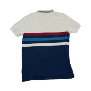 Nautica White Dark Blue Polo Shirt. Pánské modro bílé polo tričko s krátkým rukávem značky Nautica.