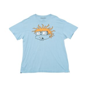 Pánské světle modré tričko značky Nickelodeon s krátkým rukávem a potiskem Rugrats na přední straně.. Nickelodeon Rugrats Light Blue T-Shirt 1