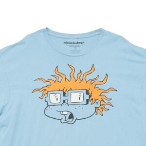 Pánské světle modré tričko značky Nickelodeon s krátkým rukávem a potiskem Rugrats na přední straně.. Nickelodeon Rugrats Light Blue T-Shirt 1