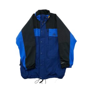 Pánská černo modrá vintage lehká bunda značky Nike ACG s nášivkou loga na prsu.. Nike ACG Jacket