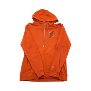 Pánská oranžová mikina s kapucí značky Nike ACG s potiskem z obou stran.. Nike ACG Orange Zip Hoodie.