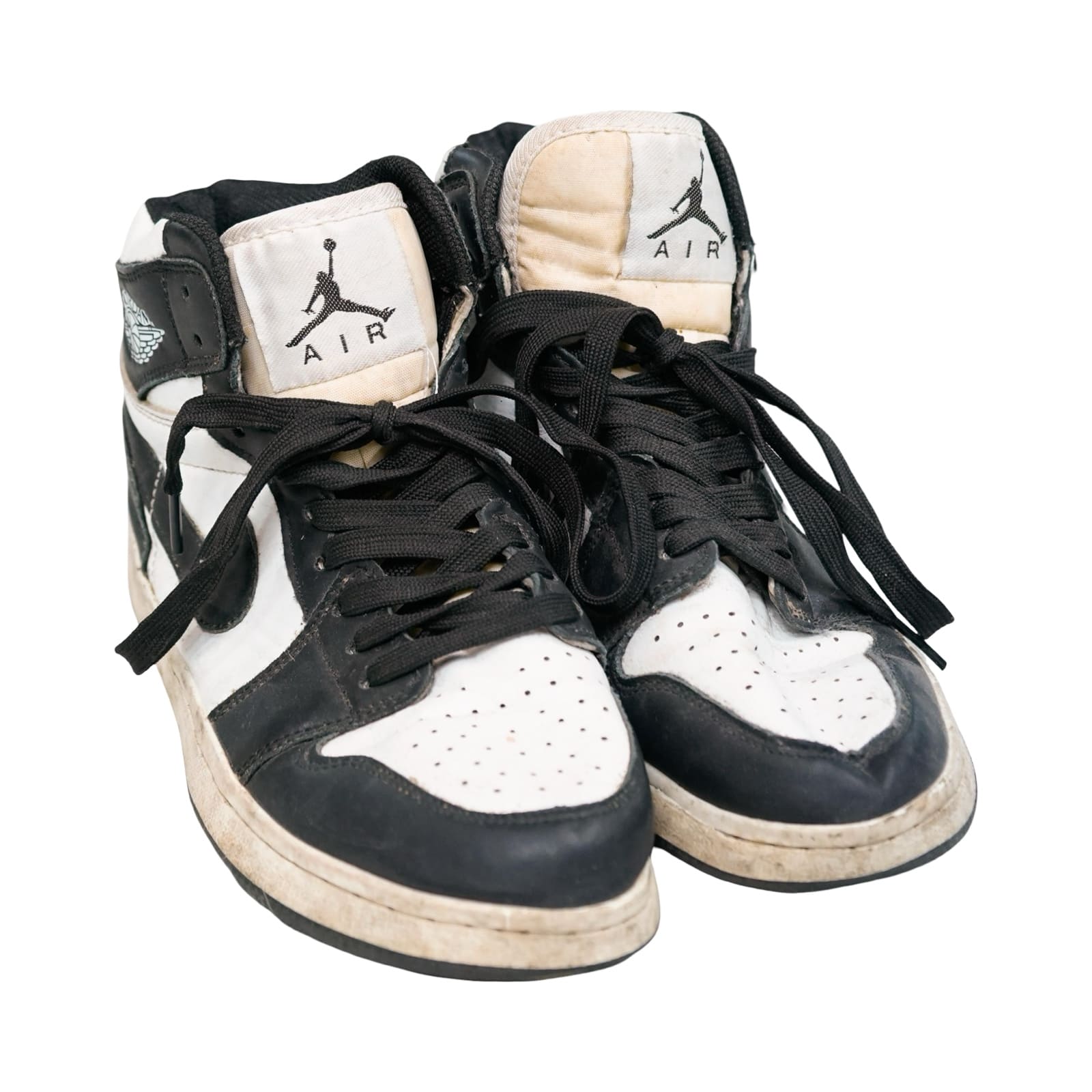 Nike Air Jordan kotníkové černo bílé kotníkové boty . Nike Air Jordan 1 High Black White Sneakers