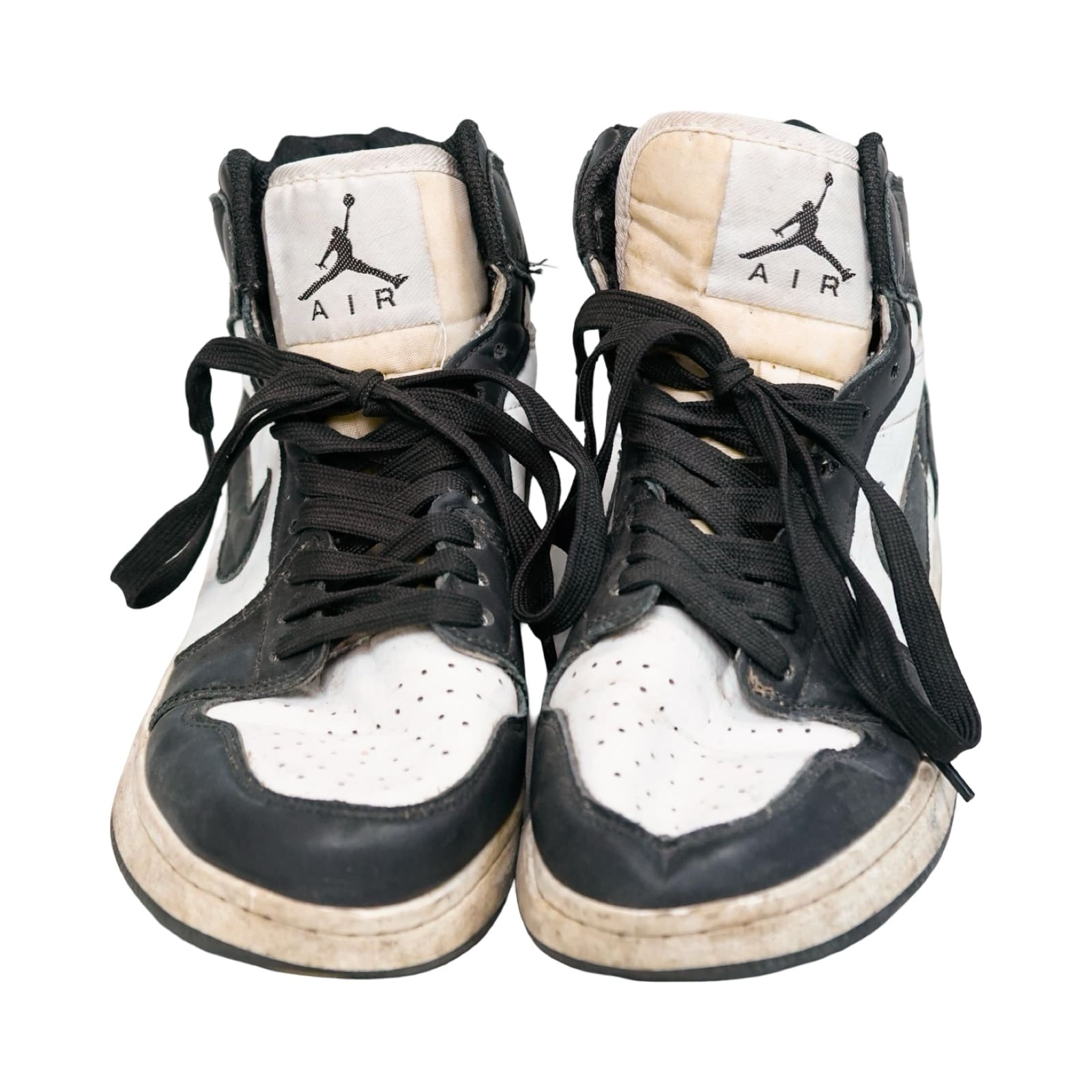 Nike Air Jordan kotníkové černo bílé kotníkové boty . Nike Air Jordan 1 High Black White Sneakers