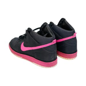 Nike Dunk Hi Nylon Premium černo růžové kotníkové boty . Nike Pink Black Dunk High Sneakers