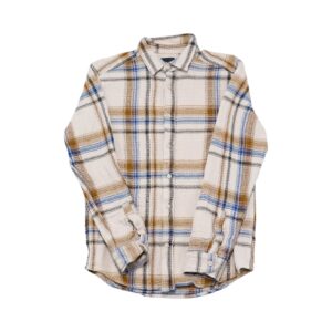 Pánská béžová košile značky Only & Sons s dlouhým tukávem.. Only & Sons Beige Checked Shirt