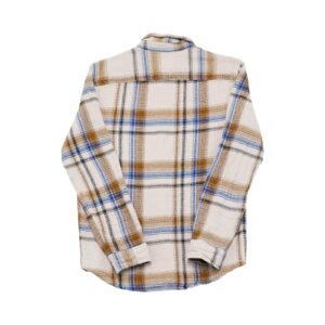 Pánská béžová košile značky Only & Sons s dlouhým tukávem.. Only & Sons Beige Checked Shirt