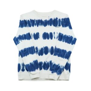 Pánský modro bílý batikovaný crewneck značky Pepe Jeans.. Pepe Jeans Tie-Dye Crewneck