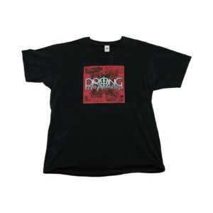 Pánské černé tričko značky Fruit of the Loom s kráktým rukávem a potiskem Prong No Absolutes na přední straně. Prong No Absolutes Black T-Shirt