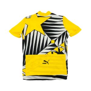Pánský žluto černý cyklistický dres značky Puma s krátkým rukávem. Puma Crazy Yellow Bike Jersey