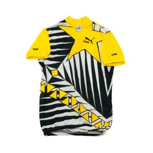 Pánský žluto černý cyklistický dres značky Puma s krátkým rukávem. Puma Crazy Yellow Bike Jersey Pánský žluto černý cyklistický dres značky Puma s krátkým rukávem. Puma Crazy Yellow Bike Jersey