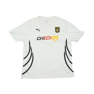 Pánský bílý fotbalový dres značky Puma s potiskem německé fotbalové reprezentace. Puma Germany White Jersey Pánský bílý fotbalový dres značky Puma s potiskem německé fotbalové reprezentace. Puma Germany White Jersey