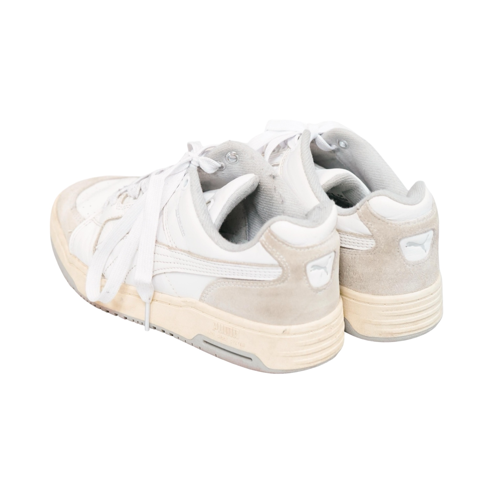 Puma bílé boty . Puma Rebound White Sneakers